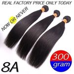 Silky Straight  Hair (3 Bundles) Full Head
