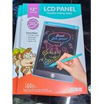 Kids Educational Colorful Drawing/Writing Board Pad with Erase Button - 12"