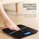 Generic Digital Scale, Body Weight Scale 396lb/180kg High Accuracy Rechargeable Battery-Black - image 2