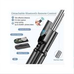 Generic Selfie Stick Tripod + Fill Light + Shutter Remote - black - image 5