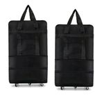 Polo Adjustable Expandable Cargo Travelling Luggage Bag - Black - 2 Pieces