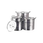 Stainless Steel Skirt Pot- Set 4
