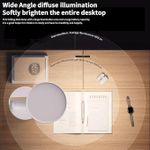 product_image_name-Generic-Cordless Table Lamp,Foldable LED Desk Lamp,5400 mAh Rechargeable Reading Lamps, 3 Color Modes & Stepless Dimming, Portable Timed Desk Light for Office Home Dormitory, Touch Sensitive Control-2