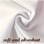 Fashion 12Pcs Pure Cotton Handkerchief: White - image 2