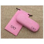 ONIBENZ Linen Fabric Case For Eyeglasses Protection (with Glasses Pouch,Cleaning Cloth)