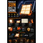 Generic 600W Super Solar Flood Light For Outdoor Or Indoor Lighting - image 2