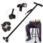 Fashion Foldable Walking Stick with LED Light - image 2