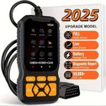 product_image_name-Generic-Professional OBD2 Diagnostic Scanner Tool, USB Powered, Engine Fault Detector, Code Reader, Battery Tester, I/M Ready, 10 Language Support, Suitable for All OBD II Protocol Cars Since 1996, No Battery Required-1