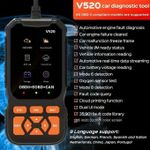 product_image_name-Generic-Professional OBD2 Diagnostic Scanner Tool, USB Powered, Engine Fault Detector, Code Reader, Battery Tester, I/M Ready, 10 Language Support, Suitable for All OBD II Protocol Cars Since 1996, No Battery Required-2