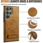 Samsung Galaxy S24 ultra leather case with magsafe kickstand 