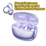 Generic Wireless Earbuds Bluetooth 5.4 Touch Control Ear Clip Headphones, HiFi Dual-Connection for iPhone Xiaomi