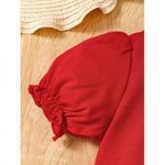 product_image_name-Catpapa-1-6 Years Kid Girl 2PCS Kid Girl Floral Sling Dress With Short Sleeve Overcoat-red-5