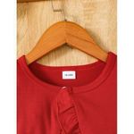 product_image_name-Catpapa-1-6 Years Kid Girl 2PCS Kid Girl Floral Sling Dress With Short Sleeve Overcoat-red-6