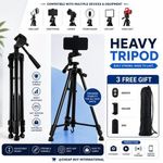 Generic Adjustable Tripod Stand for Phone & Camera – 1.4M Live Streaming/Vlogging Stand + Bluetooth Remote - image 4