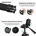Generic Adjustable Tripod Stand for Phone & Camera – 1.4M Live Streaming/Vlogging Stand + Bluetooth Remote - image 7