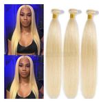 Bone Straight Creamy White Bundles-18inches