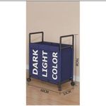 High quality double layers laundry cloth basket