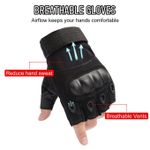 product_image_name-Generic-Fingerless Gloves With Hard Knuckle Anti-Slip Adjustable-L-5