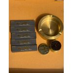 Generic Complete Rolling Kit with Metal Crusher, Ash Tray & 4 Roll Set. Black & Gold Design