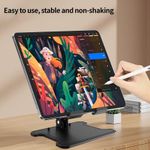 product_image_name-Generic-ABS Material Office Desk Tablet Holder, Foldable And Height Adjustable for Tablets/Laptops-5