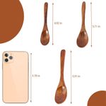 Litoott 5pcs Wooden Spoons,Eco Friendly Table Spoon,Small Serving Spoons Woode - image 3