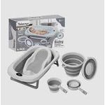 4-in-1 Baby Foldable Bath Tub Set (4 PCS)