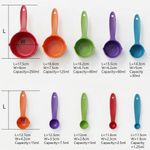 Generic Lamont 10-Piece Measuring Cups & Spoons – Precise Kitchen Measuring Set for Baking & Cooking - MULTICOLOR - image 2
