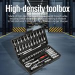 Generic 53 piece socket ratchet wrench kit with quick release ratchet  drill socket kit and extension rod ratchet kit - image 3