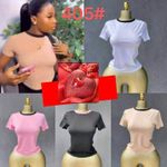 Beautiful ladies basic top multicolor 1 pc 