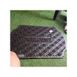 Dexim Modern Outdoor Non-Slip Hollow Rubber Foot Mat