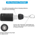 product_image_name-Generic-Black LED Rechargeable USB Mini Torch Keyring Attachment Light Gift for Him-8
