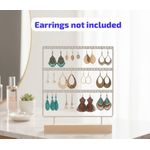 product_image_name-Fashion-Luxury Earring Display Rack Decorative Practical Jewelry Stand 3 Layers, 57 holes Compact Size Elegant Large Capacity for Retail Stores-1