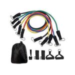 11 Pcs/Set Latex Resistance Bands Pull Rope,Rubber Expander Elastic Bands For Fitness