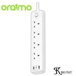Oraimo PowerHub 2 Smart Fast Charging 3 USB Ports Extension Socket