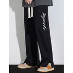 Asake Oversized chipped  Joggers  Black
