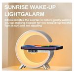 Generic G63 Speaker Atmosphere RGB Light, Wireless Charger and Clock - image 4