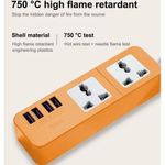 Generic Socket Mobile Original USB Wall Extension Cable Socket Cord Box (orange) - image 5