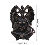 Satan Goat Baphomet Statue Hanging Door Knocker Plate Wall