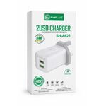 SHPLUS 2USB TwinCharge Fast Charger (Model: SH-A625)
