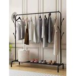 Multipurpose metal garment rack.