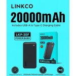 product_image_name-LINKCO-20000mAh 15W POWER BANK with LED Flashlight & Digital Display-3