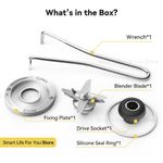 Generic Blender Replacement Accessory Set 5 Pack – Seal Ring, 6-Blade, Sensor, Fixing Disc & Puller – Fits Silver Crest & Other Blender 1/2/3L - image 3
