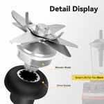 Generic Blender Replacement Accessory Set 5 Pack – Seal Ring, 6-Blade, Sensor, Fixing Disc & Puller – Fits Silver Crest & Other Blender 1/2/3L - image 4