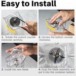 Generic Blender Replacement Accessory Set 5 Pack – Seal Ring, 6-Blade, Sensor, Fixing Disc & Puller – Fits Silver Crest & Other Blender 1/2/3L - image 6