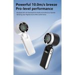 Generic TenH N607 Portable handheld fan with LED Display,90°Foldable Dark Grey - image 4