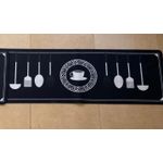 product_image_name-Generic-2-Piece Anti-Slip Kitchen Floor Mat Set – Coffee Cup & Kitchen Utensil Design (Black & White)-3