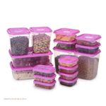 Generic 17-piece transparent food storage container set - image 2