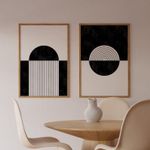 HD 2in1 well artwork canvas framed with glass 