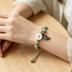 Generic Women Handmade Bracelet Adjustable with Flower - image 5
