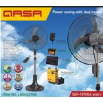 Qasa 18 inches AC/DC Standing Fan with Remote QSF-18YOGA ACDC+ ( not Rechargeable)